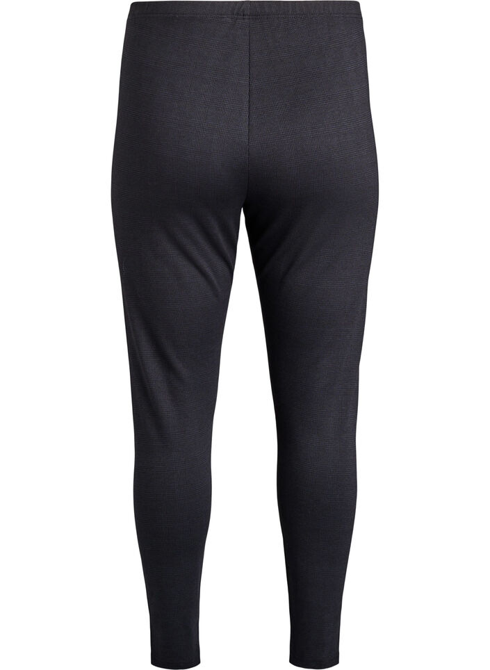 Patroonleggings met een reguliere taille, Zwart, Packshot image number 1