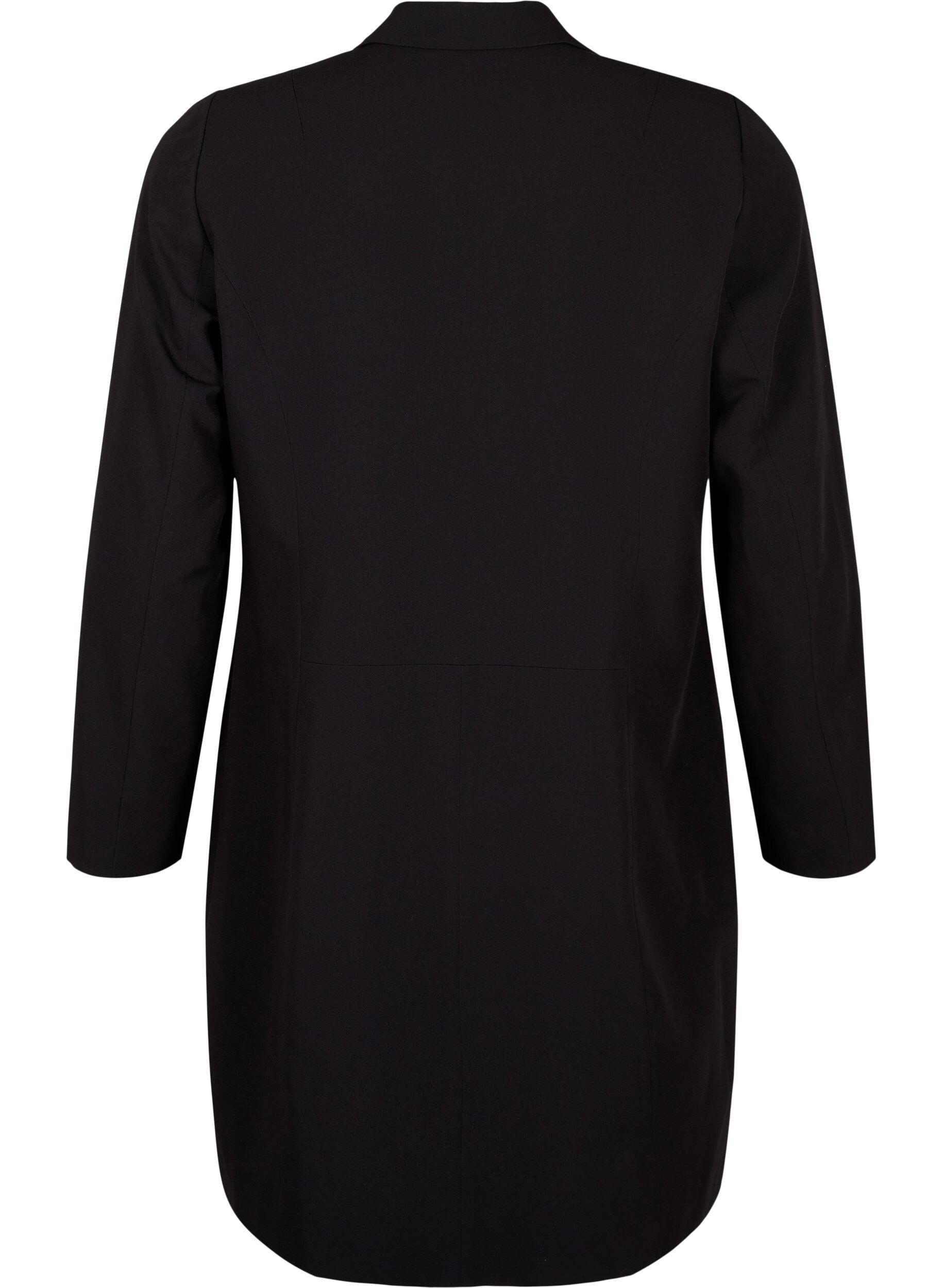 ZizziKlassieke lange blazer, Black, Packshot image number 1