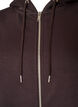 Sweatshirt met capuchon, ritssluiting en zakken, Bruin, Packshot image number 2