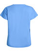 Losvallend trainings-T-shirt met V-hals, Blauw, Packshot image number 1
