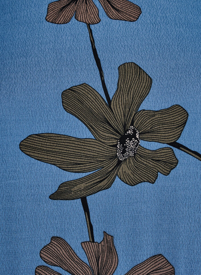 Lange mouwen tuniek met een naad, Blauw, Packshot image number 3