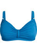 Bikini-bh met beugel en drapering, Blauw, Packshot image number 0
