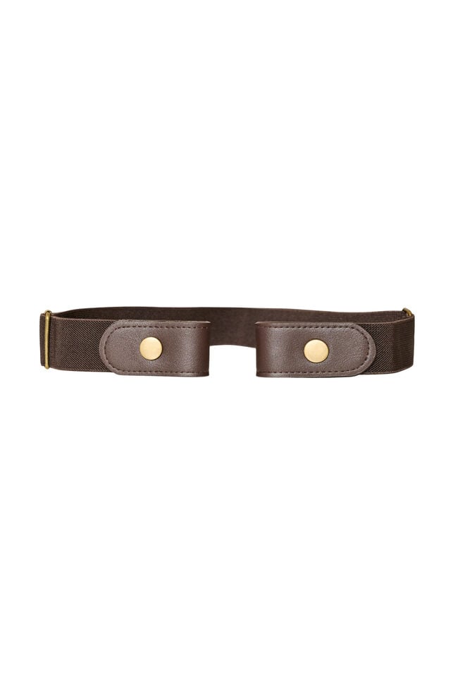 Elastische riem, Bruin, Packshot image number 0