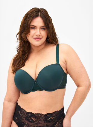 ZizziVoorgevormde bh met mesh, Scarab, Model image number 0