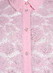 Kanten shirt blouse met parelknopen, Roze, Packshot image number 2