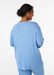 Nachtblouse in modal met lange mouwen, Blauw, Model image number 2