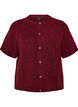 Gebreid vest met korte mouwen, Rood, Packshot image number 0