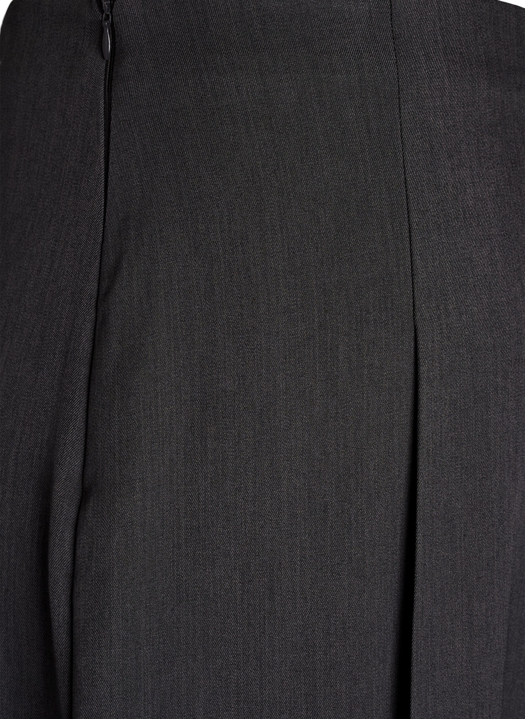 ZizziMidirok met wijde plooien, Grijs, Packshot image number 3