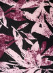 Korte viscose jurk met bloemenprint en 3/4 mouwen, Zwart, Packshot image number 2
