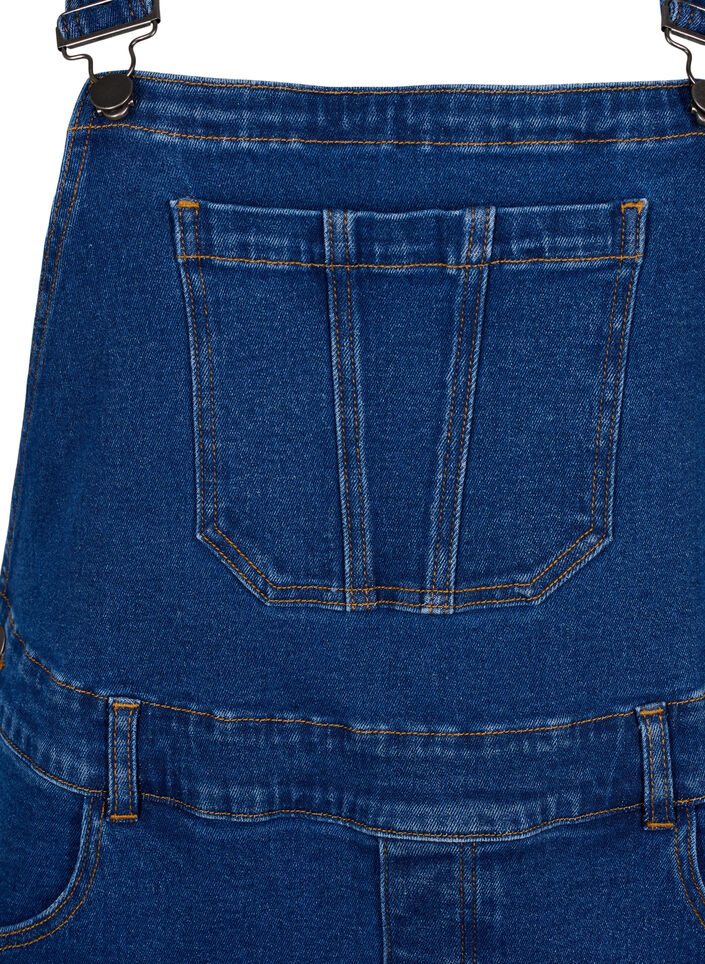 Denim overall jurk, Blauw, Packshot image number 2