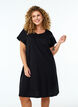 2-pack T-shirtjurk met korte mouwen, Zwart, Model image number 0