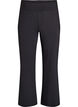Stijlvolle workout broek met een lichte flare, Zwart, Packshot image number 0