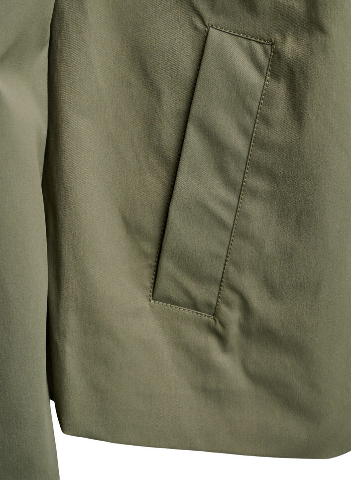 Voorjaarsjack met strikdetails, Deep Lichen Green, Packshot