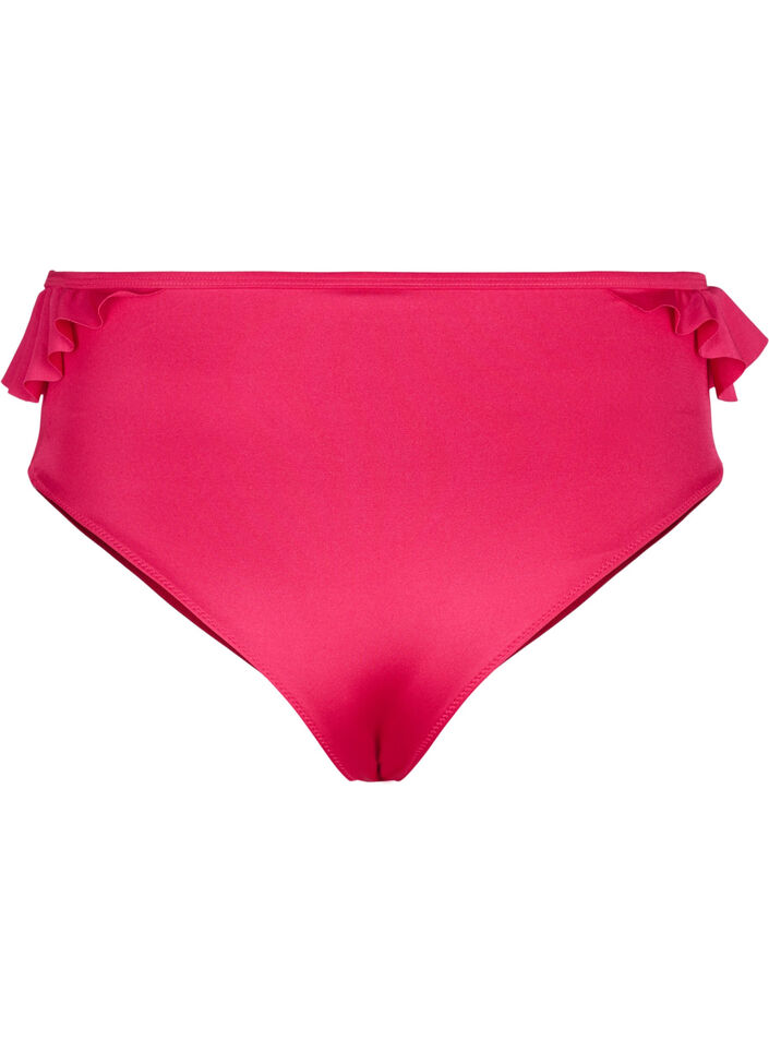 Bikinislip met ruches, Roze, Packshot image number 1
