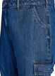 High waist cargo jeans, Blauw, Packshot image number 2