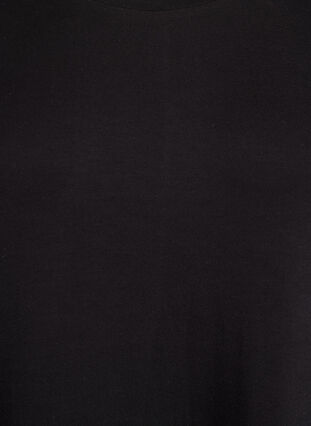 ZizziT-shirtjurk van jersey met zijsplitten, Zwart, Packshot image number 2