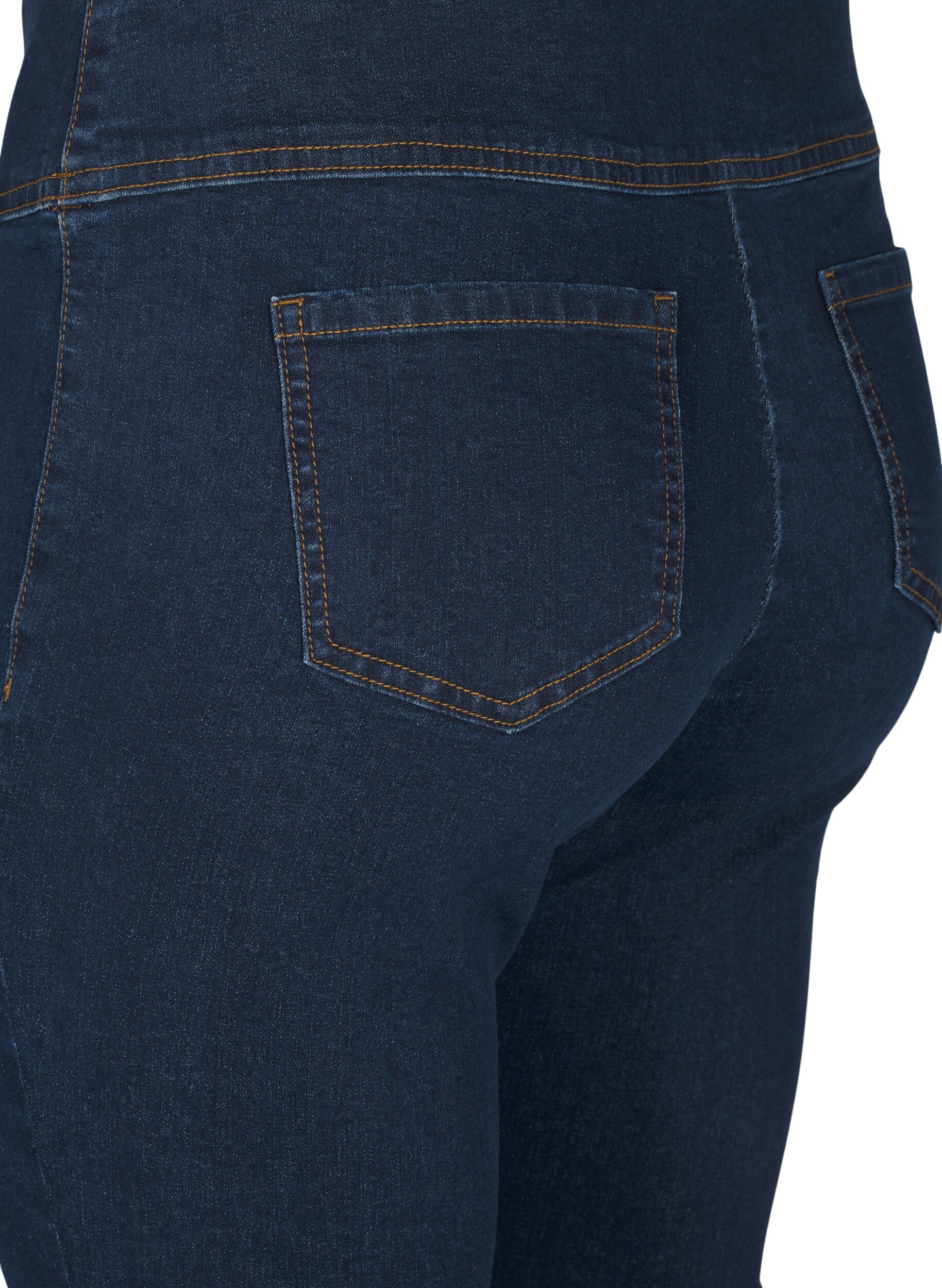 ZizziRekbare jeggings met een hoge taille, Blauw, Packshot image number 3