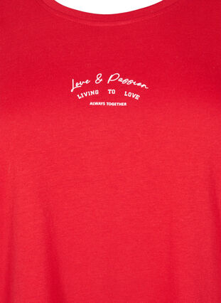 ZizziFLASH - T-shirt met motief, Urban Red Text, Packshot image number 2
