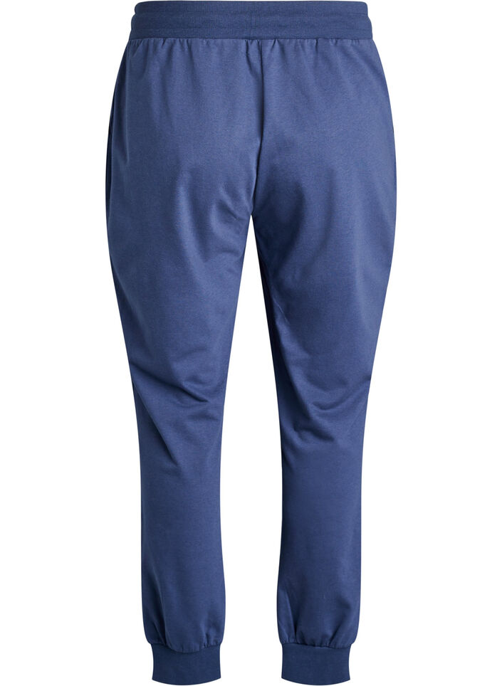 Losse trainingsbroek met zakken, Blauw, Packshot image number 1