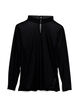 Getailleerde blouse van mesh met lange mouwen, Zwart, Packshot image number 0