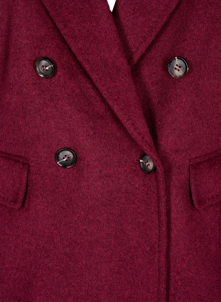 Blazer met een double-breasted sluiting en klassieke revers, Rood, Packshot image number 2