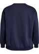 Sweatshirt met statementdetail, Blauw, Packshot image number 1