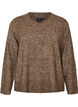 Jumper met V-hals, Bruin, Packshot image number 0