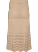 Gebreide rok met oogjesborduurwerk, Beige, Packshot image number 1