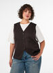 Gilet met knoopsluiting, Bruin, Model image number 0