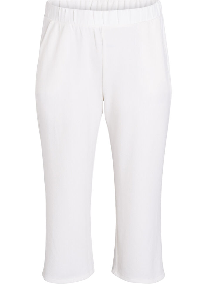 Pantalon ample en longueur 7/8, Blanc, Packshot image number 0