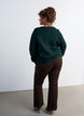 Gebreide jumper met glitterstrik, Groen, Model image number 2