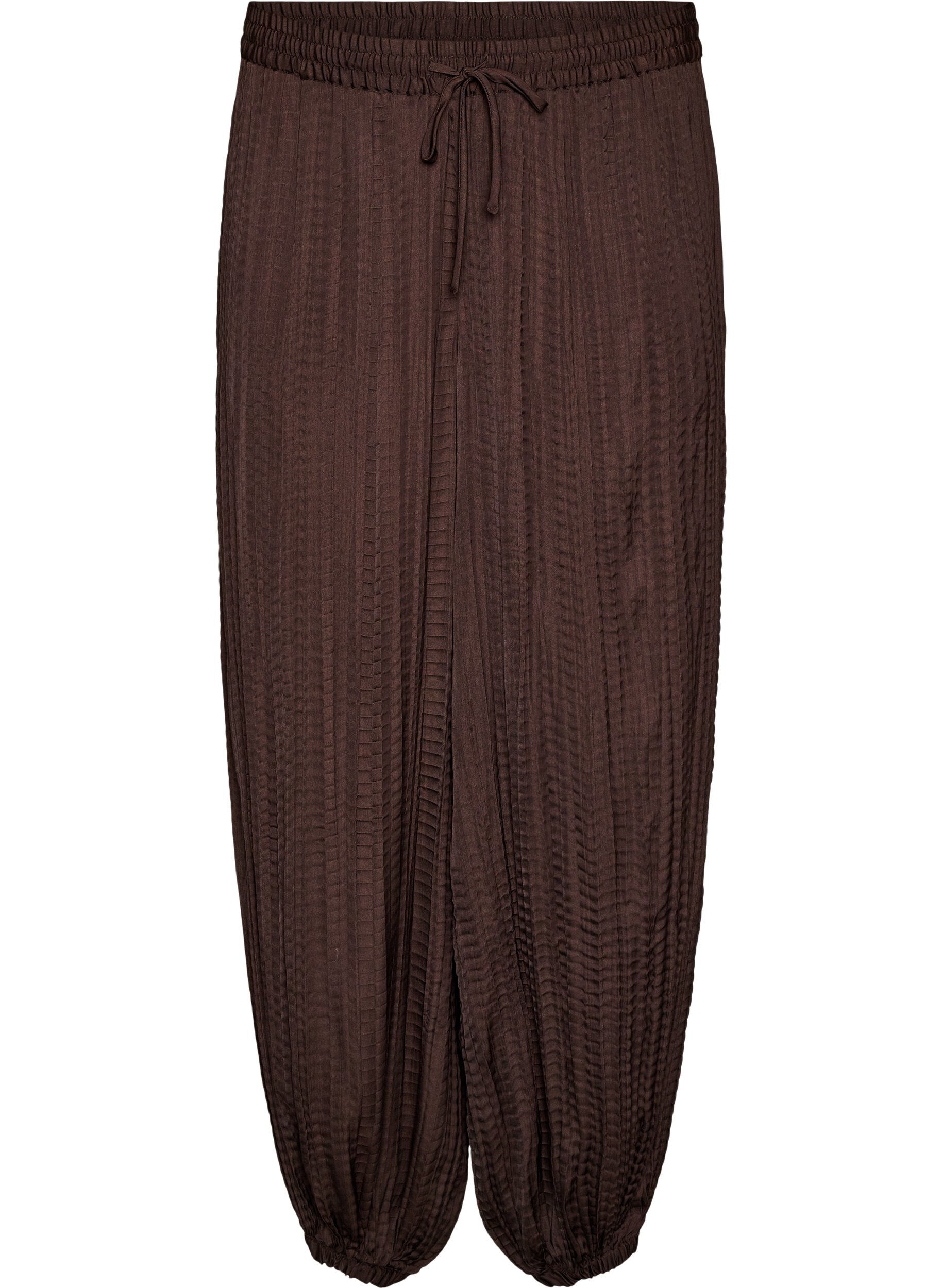 Ballonbroek met structuur en elastische taille