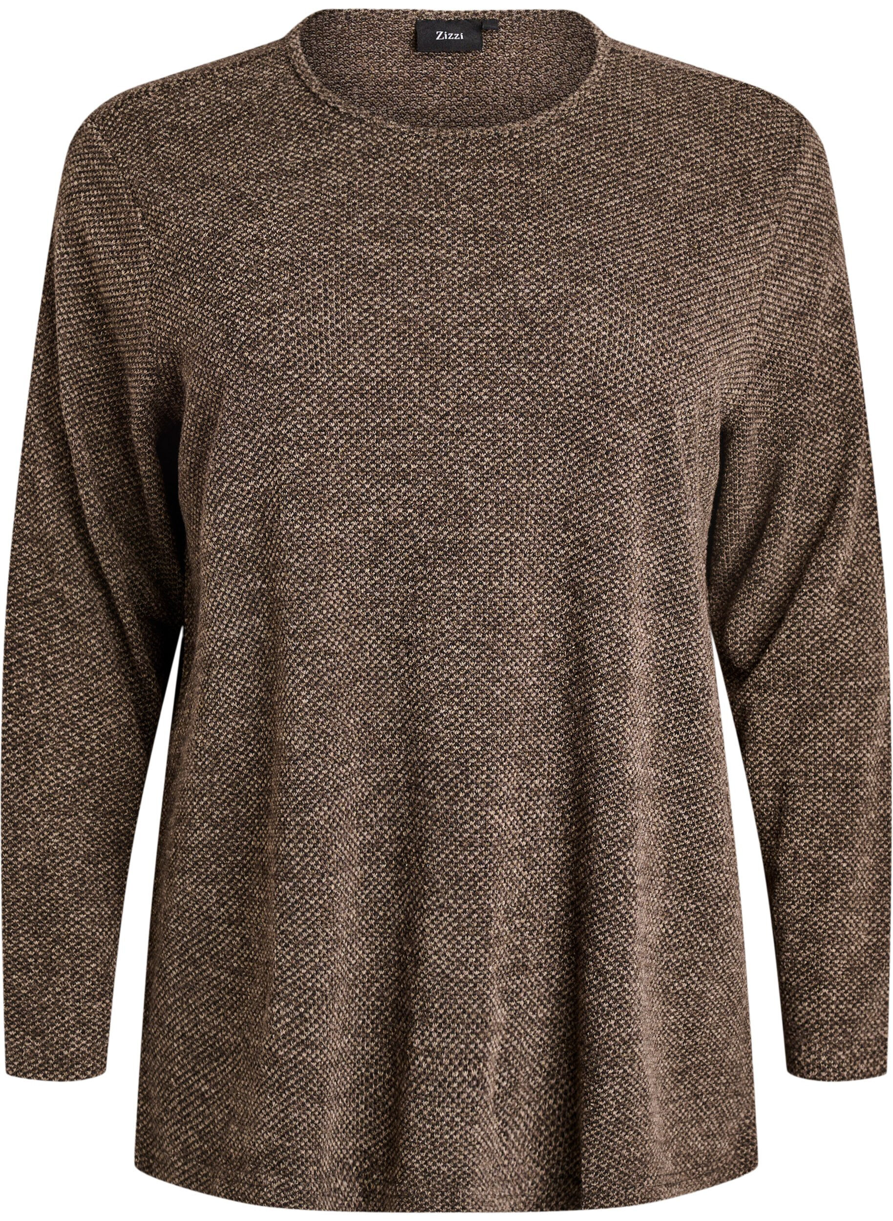 Blouse met lange mouwen en structuur