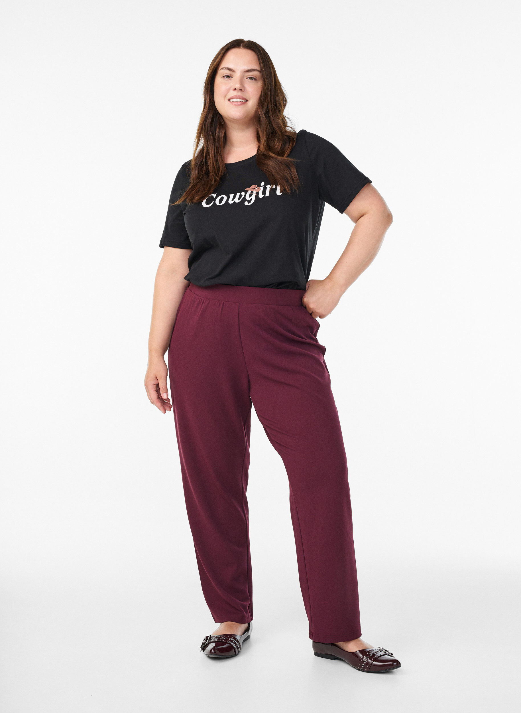 ZizziFLASH - T-shirt met print, Zwart, Model image number 1