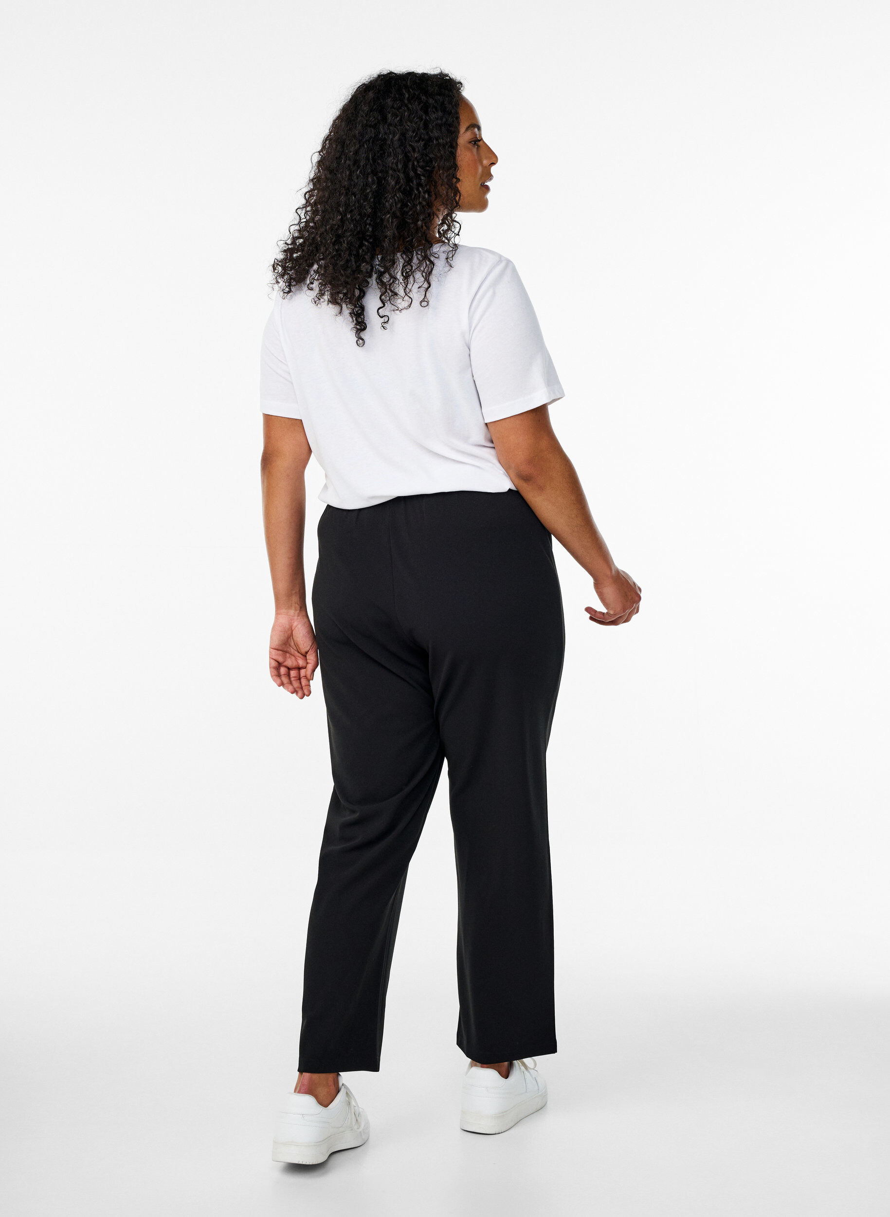 ZizziFLASH - Broek met rechte pasvormFLASH - Broek met straight fit, Zwart, Model image number 1