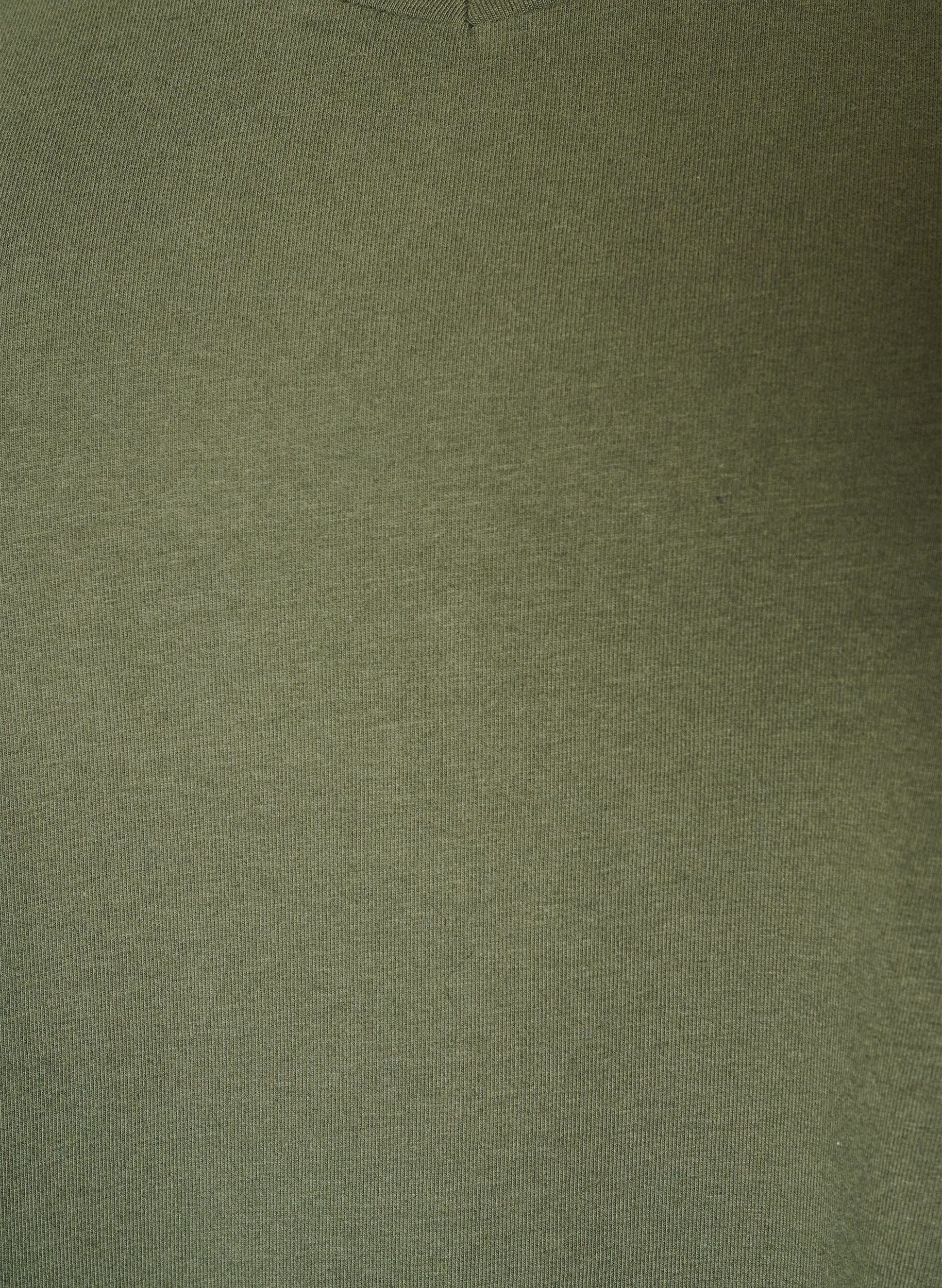 ZizziEffen basic T-shirt van katoen, Groen, Packshot image number 2