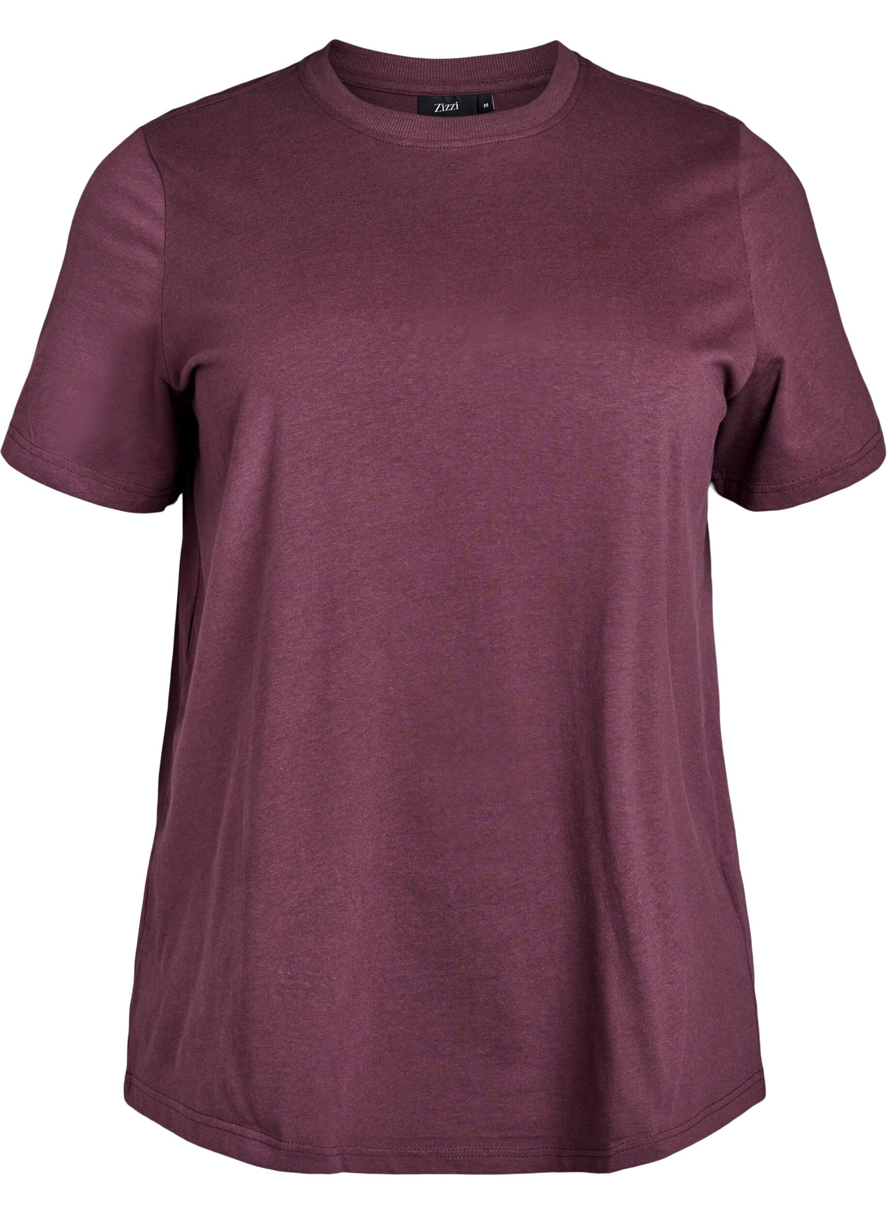 Basic katoenen T-shirt met ronde hals