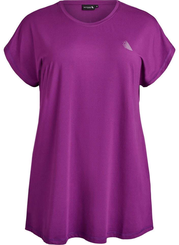 Lang workout T-shirt, Paars, Packshot image number 0