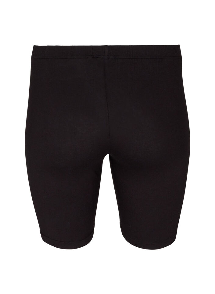 Effen basic fietsbroek, Zwart, Packshot image number 1