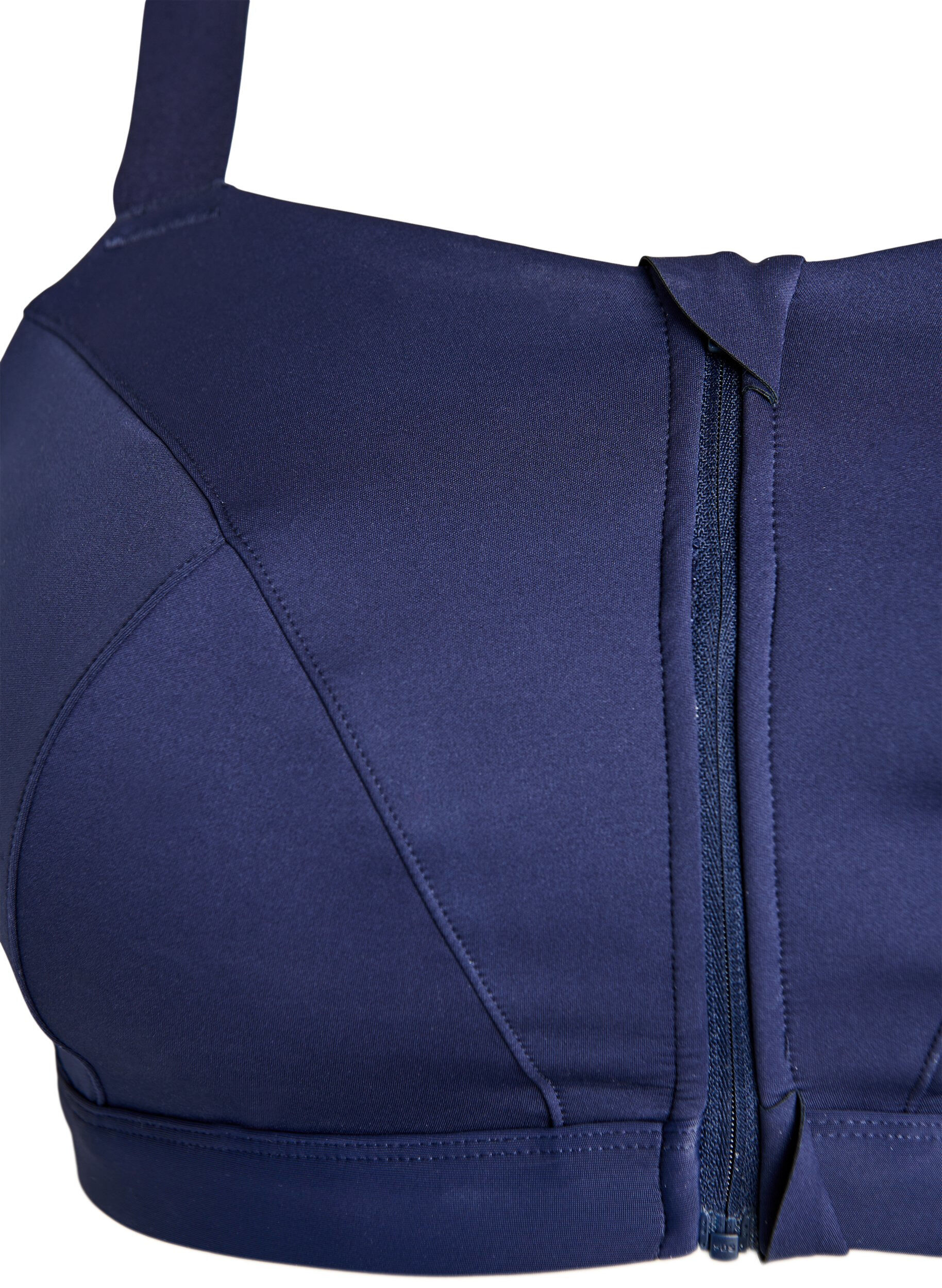 Zizzi Brassi&egrave;re de sport avec fermeture sur le devant et maintien &eacute;lev&eacute;, Bleu, Packshot image number 2