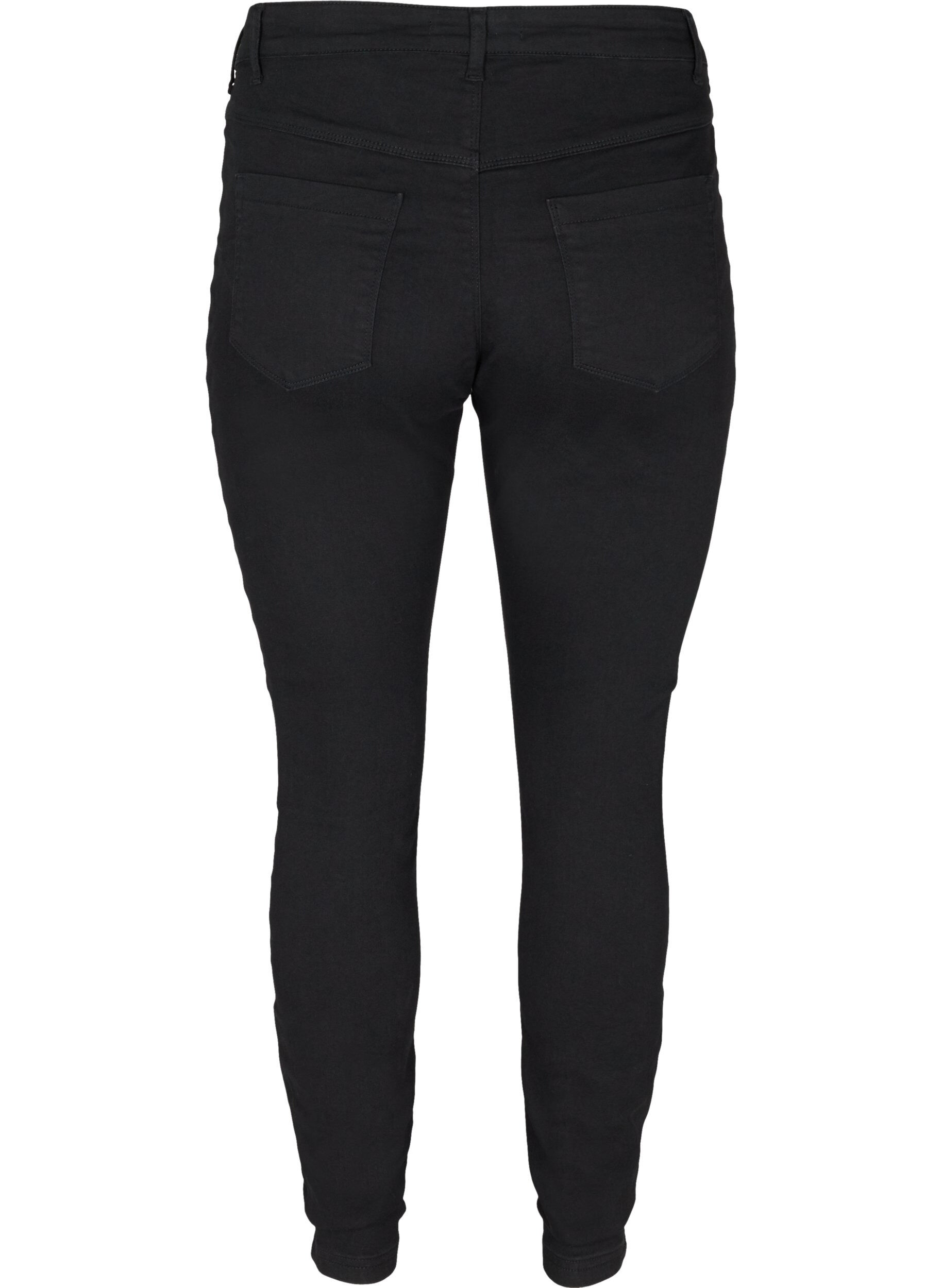 ZizziKatoenmix jeggings, Zwart, Packshot image number 1