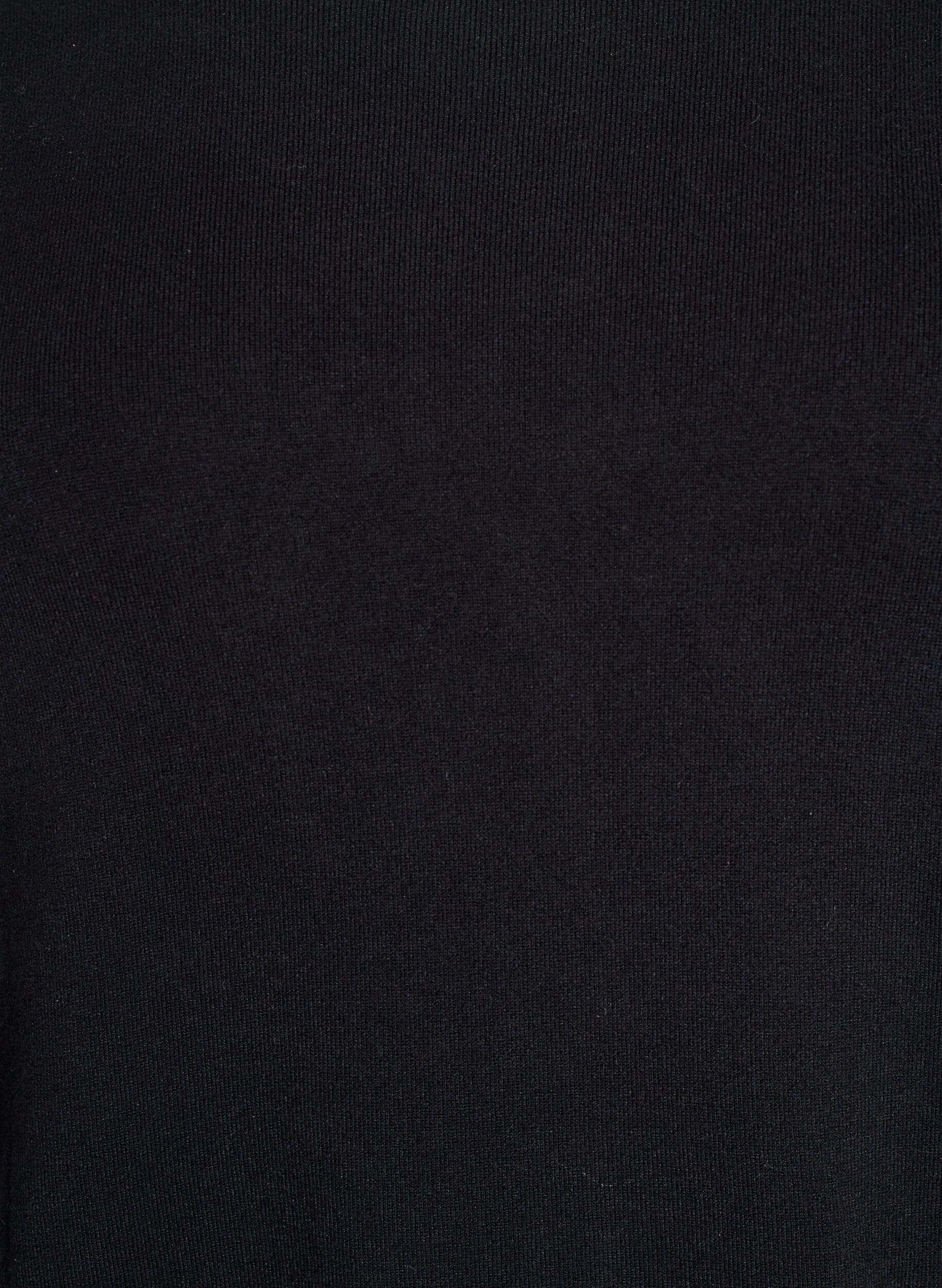 ZizziGebreide blouse met korte mouwen van viscose, Zwart, Packshot image number 2