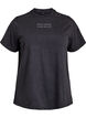 Organisch katoenen T-shirt met studs, Grijs, Packshot image number 0