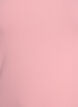 Effen basic top in katoen, Roze, Packshot image number 2