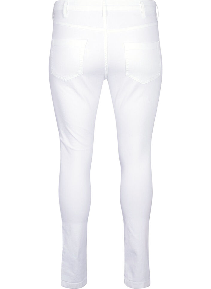 super slim fit Amy jeans met hoge taille, Wit, Packshot image number 1