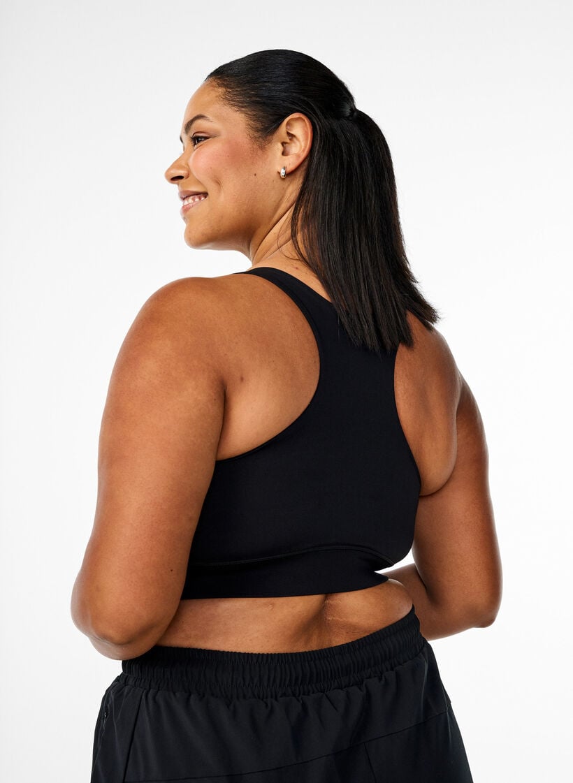 Sportbeha met racerback, Black, Model