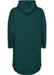 Sweatshirt jurk met capuchon en zakken, Groen, Packshot image number 1