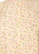 Korte viscose jurk met ruchesdetails, Geel, Packshot image number 2