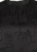 Satijnen blouse met ton-sur-ton patroon, Black, Packshot image number 2