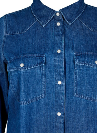 ZizziDenim jurk met knopen, Blue Denim, Packshot image number 2